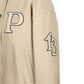 Padded Leather Varsity Jacket