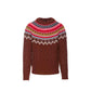 Fair Isle Intarsia Cable-knit Wool Jumper