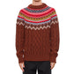 Fair Isle Intarsia Cable-knit Wool Jumper