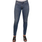 Blå Konst Climb Mid Blue Cotton Denim Jeans