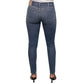Blå Konst Climb Mid Blue Cotton Denim Jeans