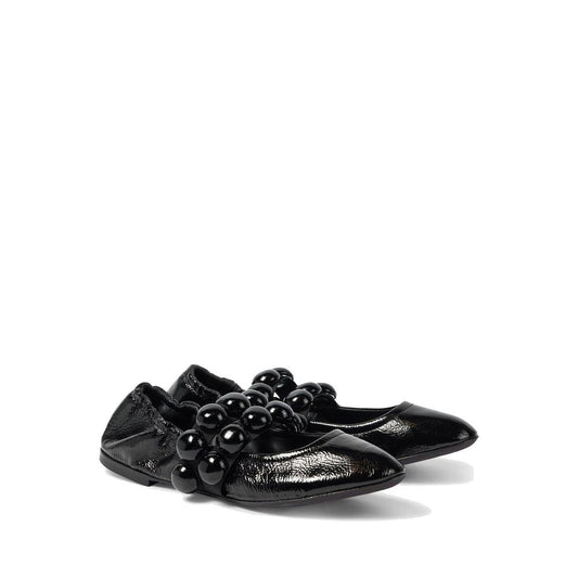 Sphere Leather Mary Jane Flats
