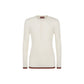 Ribbed-Knit Silk T-Shirt