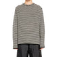 Striped Wool Compact Jersey T-Shirt