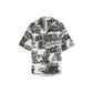 Printed button-up shirt