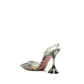 Holli Glass 95mm Snakeskin-effect Pumps