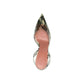 Holli Glass 95mm Snakeskin-effect Pumps