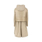Taffeta hem padded coat