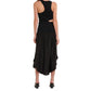 Silk Cut-Out Maxi Dress