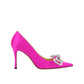 Double Bow Satin Pumps