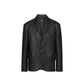 Single-Breasted Leather Jacket