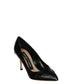 Godiva 075 Croc-Effect Leather Pumps