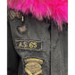 Canvas Embellished Parka Jacket