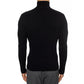 Cashmere Blend Rib Knit Turtleneck