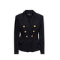 Double-Breasted Denim Blazer