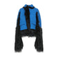 Faux Fur Trimmed Cape Jacket