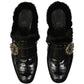 Leather Fur Mules