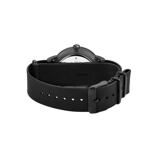 Black Leather Watch
