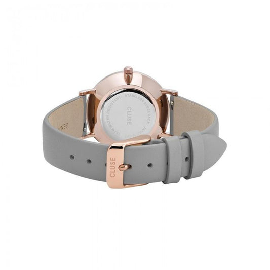 Gray Leather Watch