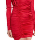 Red Polyester Women Dress