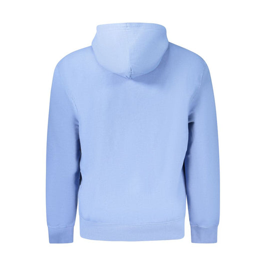 Blue Cotton Men Sweater