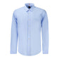 Blue Cotton Men Shirt