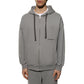 Gray Cotton Men's Hooded Sweatshirt
