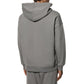 Gray Cotton Men's Hooded Sweatshirt