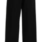 Elegant Black Cotton Trousers