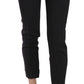 Elegant Black Virgin Wool Trousers