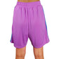 Purple Polyester Short