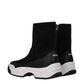 Black Leather Ankle Boots