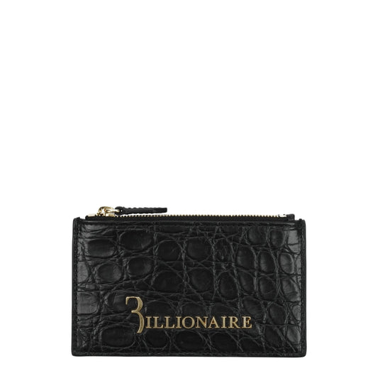 Black Crocodile Cardholders