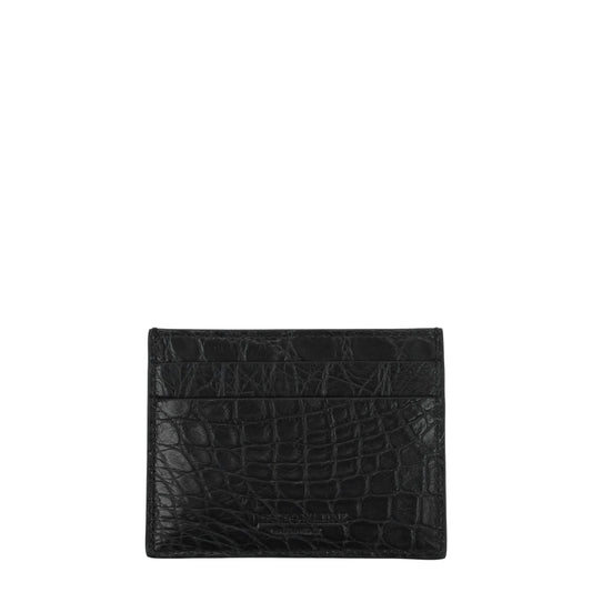Black Crocodile Cardholders