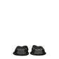 Black Leather Slippers Sandals