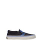 Black Fabric Slip-On Loafers