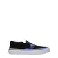 Black Fabric Slip-On Loafers