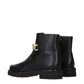 Black Leather Ankle Boots
