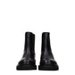Black Leather Ankle Boots