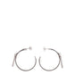 Gray Silver Earrings