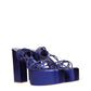 Purple Leather Platforms