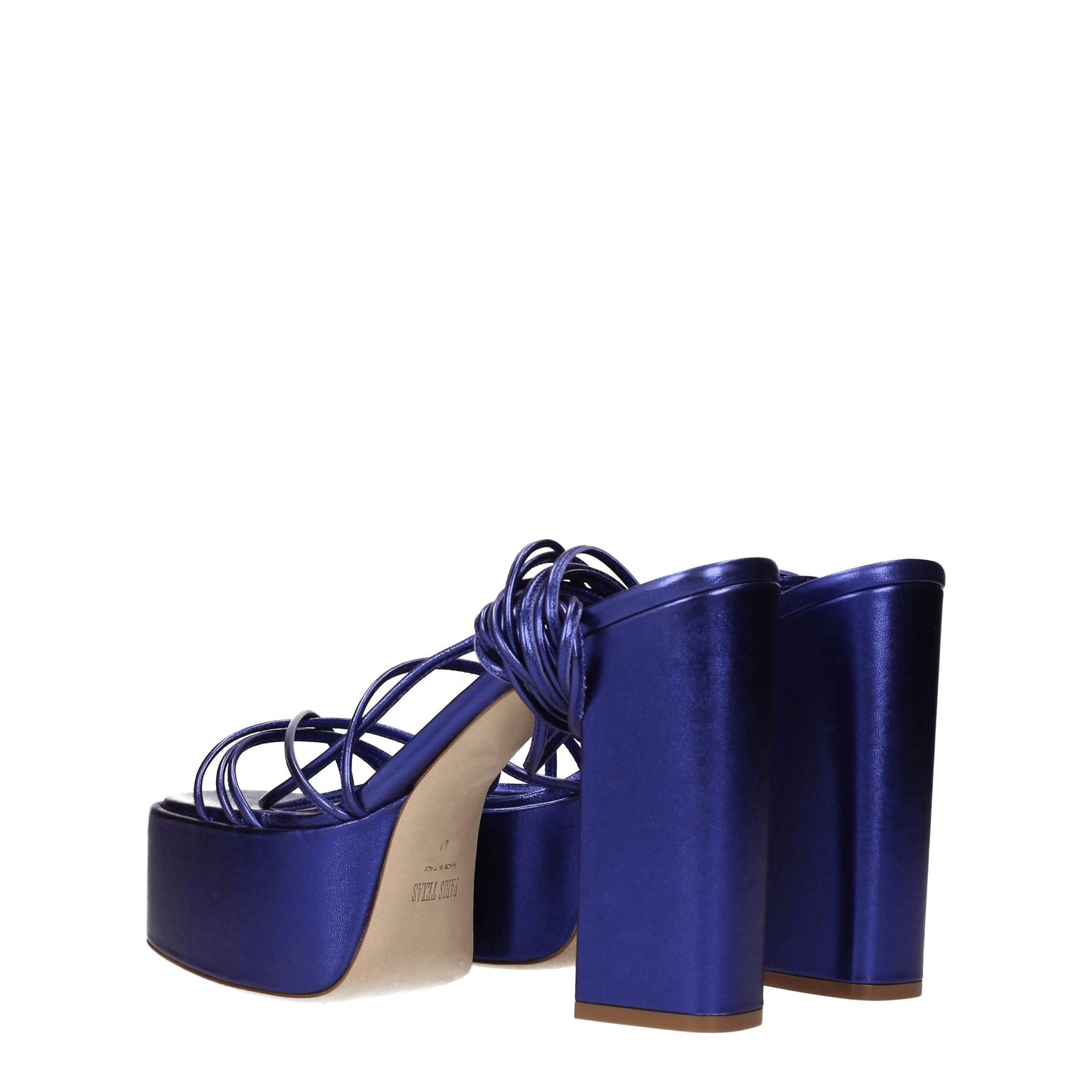 Purple Leather Platforms