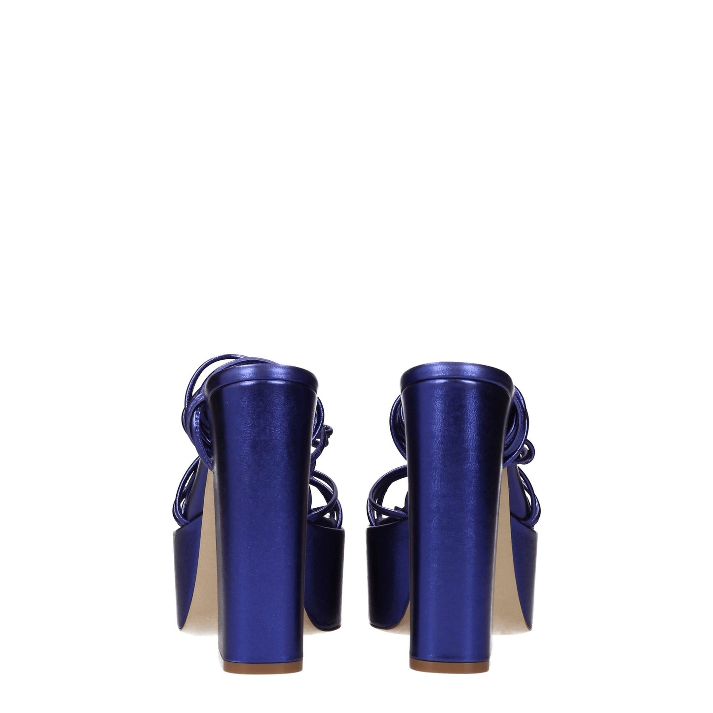 Purple Leather Platforms
