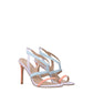 Multicolor Leather Stiletto Heels Sandals