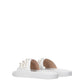 White Leather Slippers Sandals