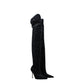 Black Velvet Over The Knee