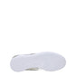 White Fabric Low Tops