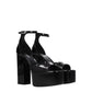 Black Leather Platforms