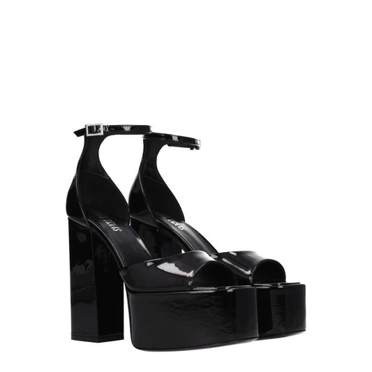 Black Leather Platforms