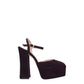Purple Leather Platforms
